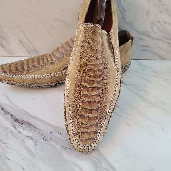 Plateau suede  mans shoes printed leather @S3 beige main image 7